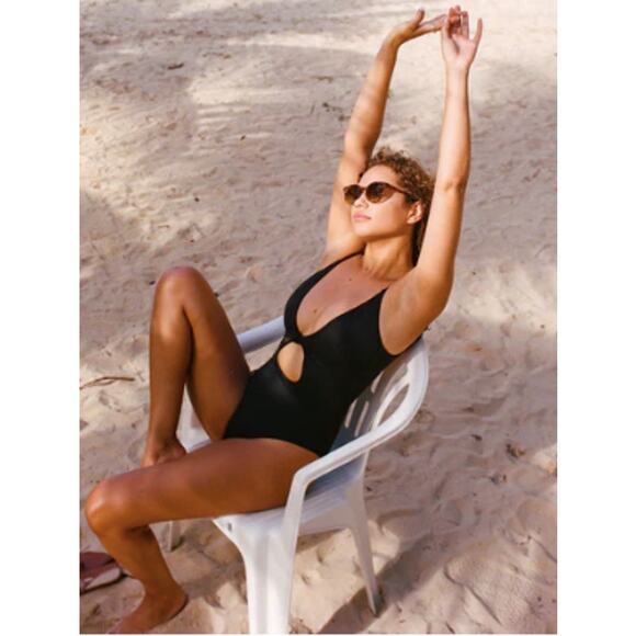 ANDIE SWIM NWT Santorini One Piece in Black // XXXL - Picture 2 of 15